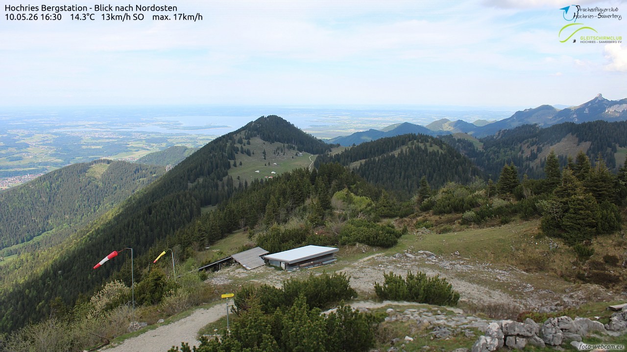Archived image Webcam Hochries - View to the northeast