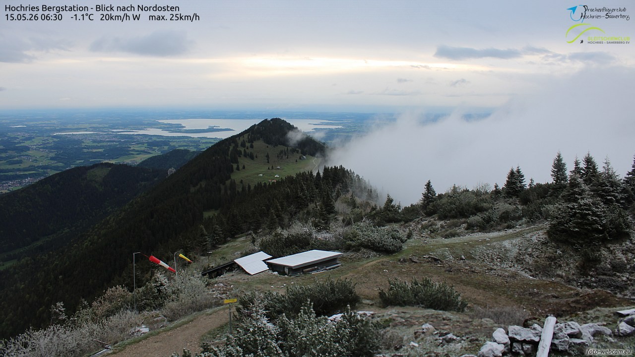 Archived image Webcam Hochries - View to the northeast