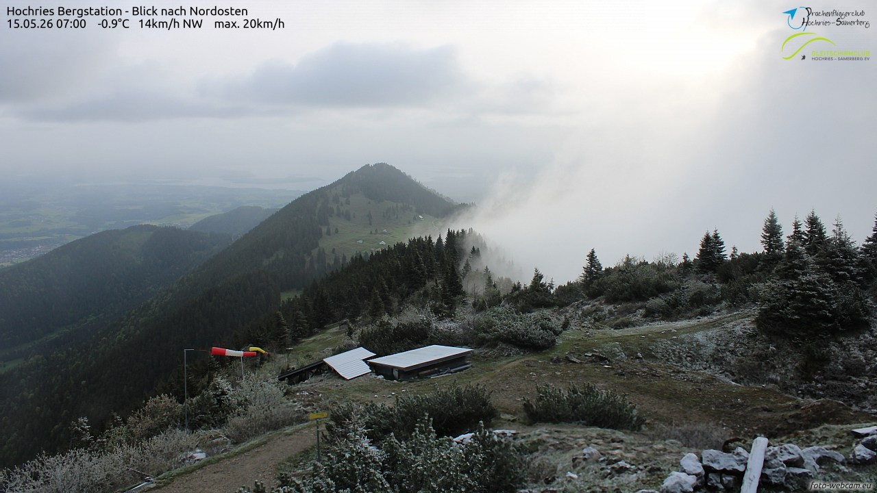 Archived image Webcam Hochries - View to the northeast