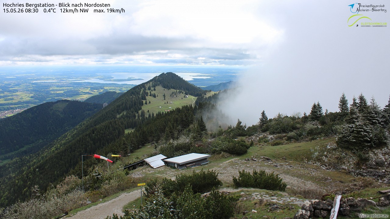 Archived image Webcam Hochries - View to the northeast