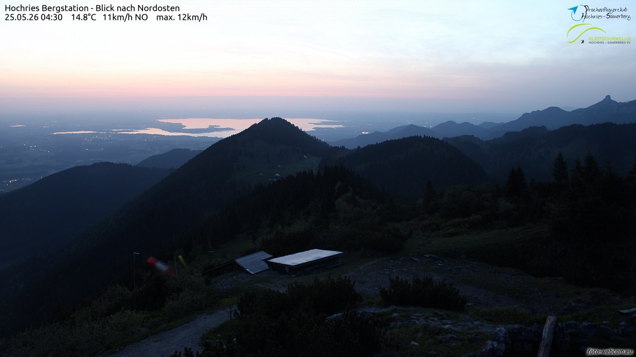 Archived image Webcam Hochries - View to the northeast
