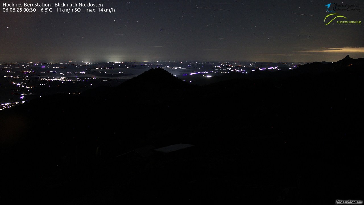 Archived image Webcam Hochries - View to the northeast