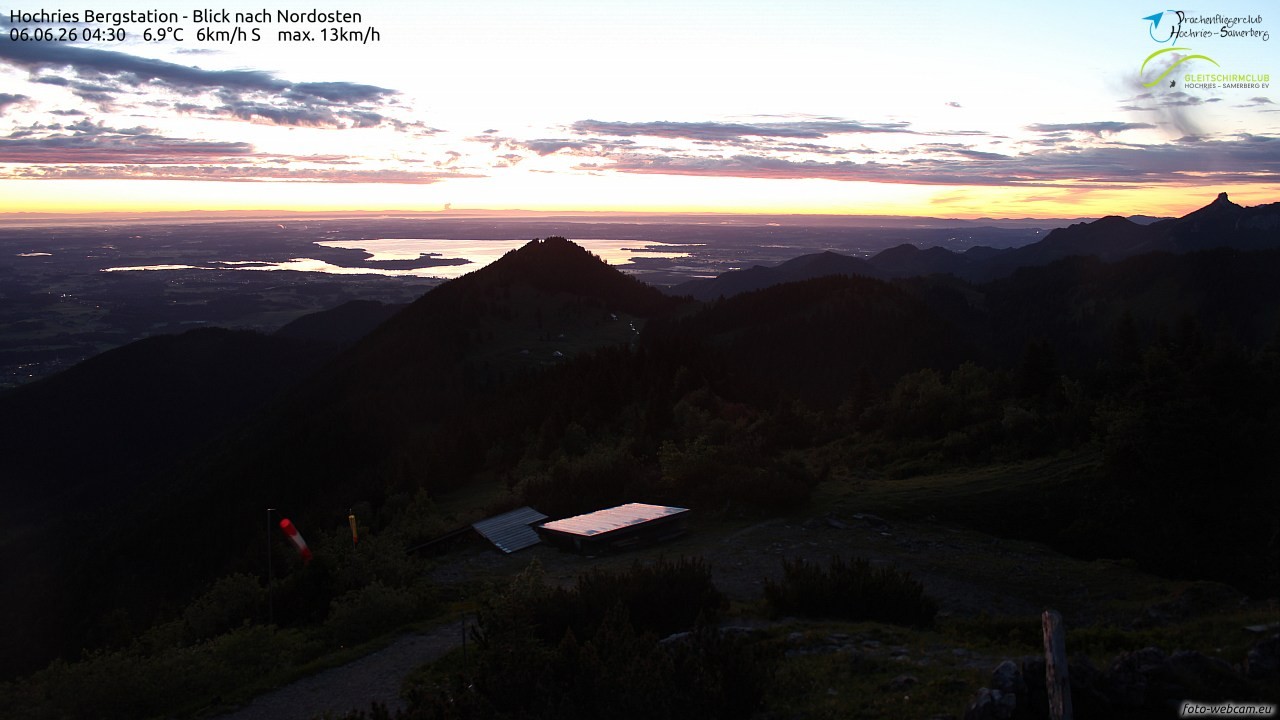 Archived image Webcam Hochries - View to the northeast