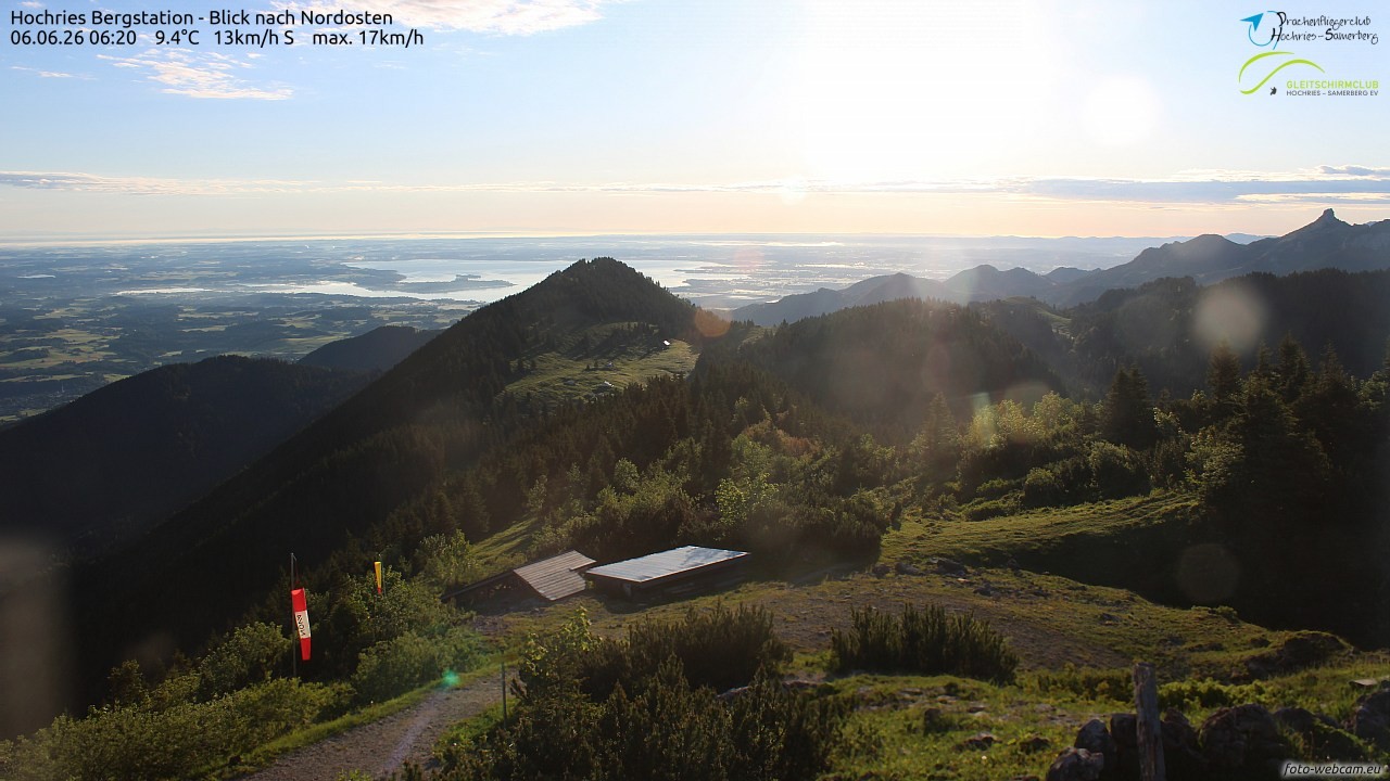 Archived image Webcam Hochries - View to the northeast
