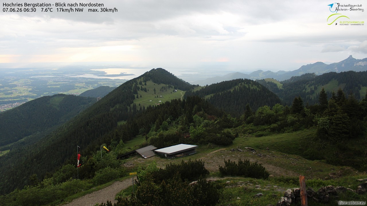 Archived image Webcam Hochries - View to the northeast