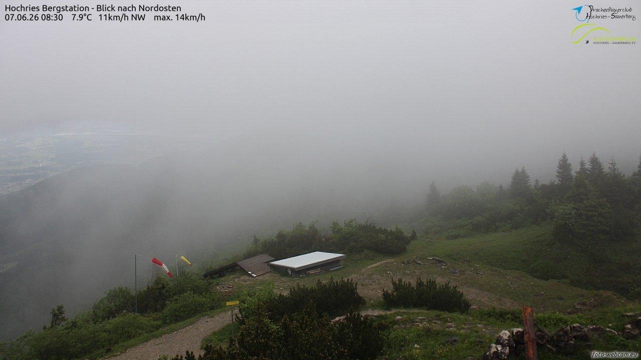 Archived image Webcam Hochries - View to the northeast