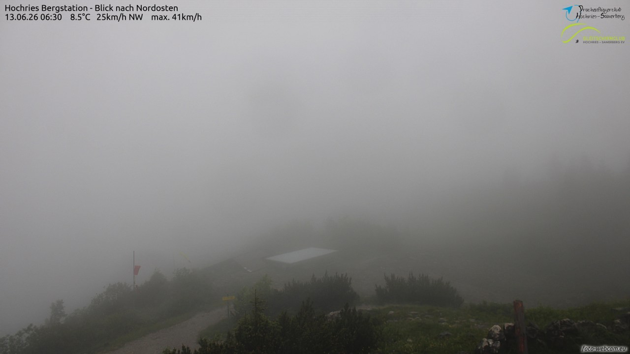Archived image Webcam Hochries - View to the northeast