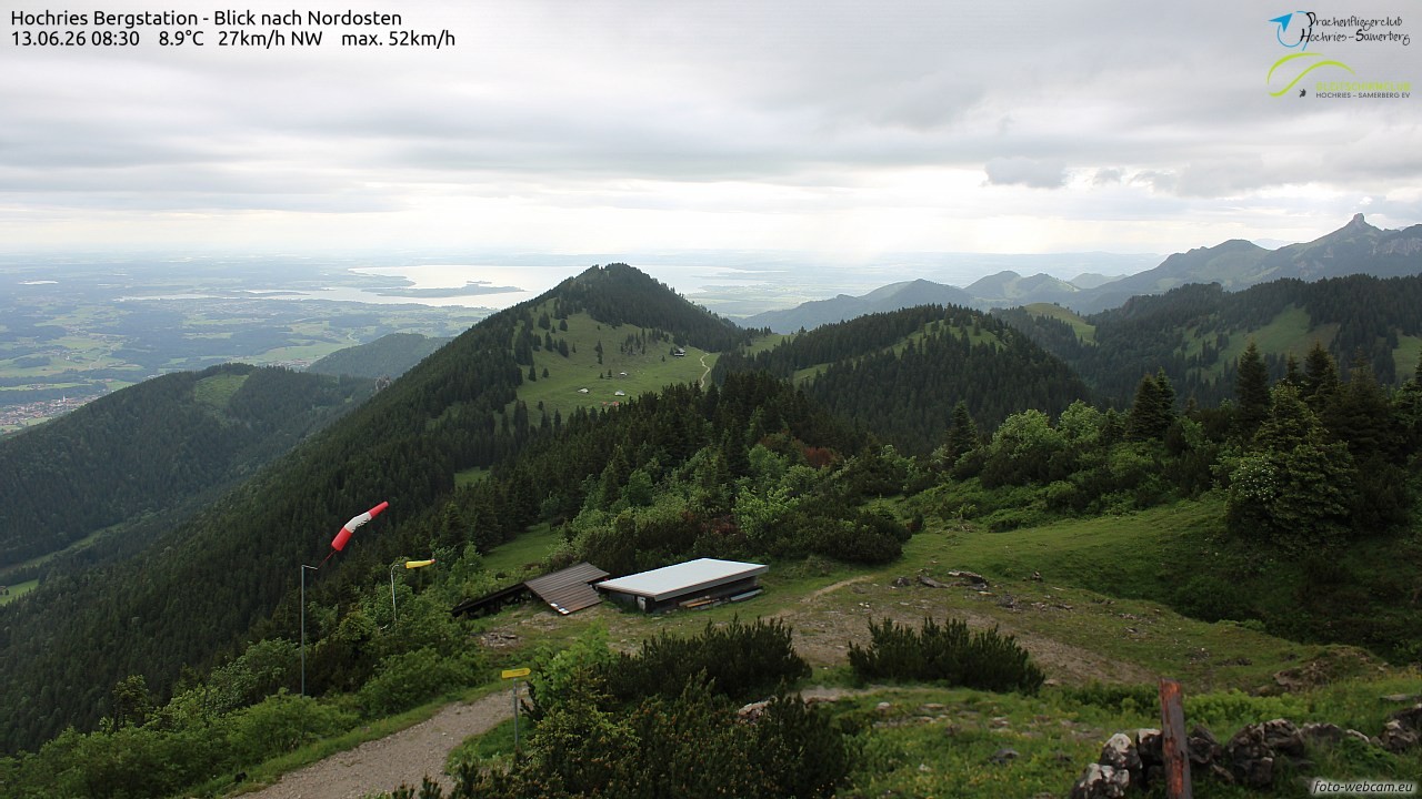 Archived image Webcam Hochries - View to the northeast