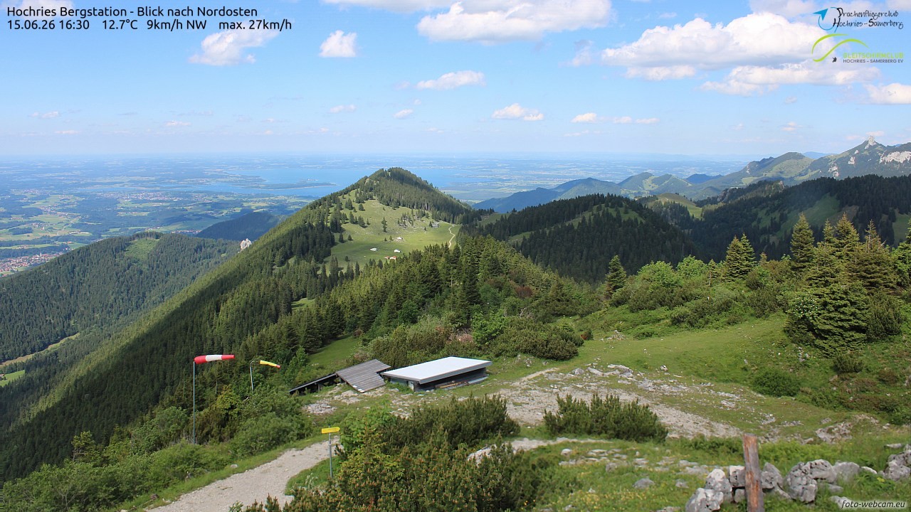 Archived image Webcam Hochries - View to the northeast