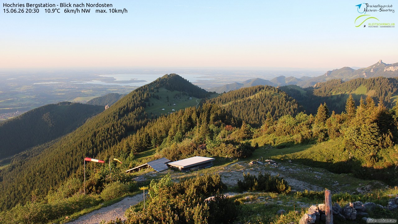 Archived image Webcam Hochries - View to the northeast