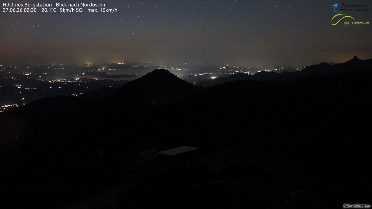 Archived image Webcam Hochries - View to the northeast