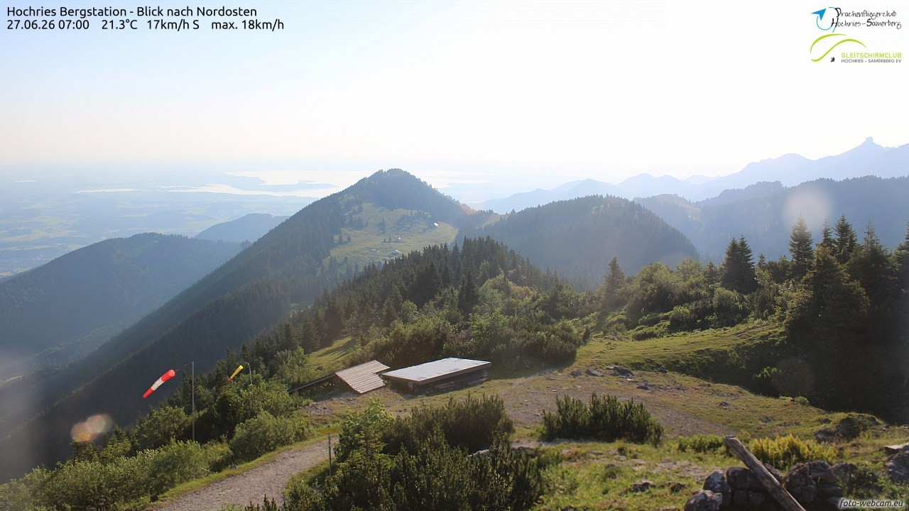 Archived image Webcam Hochries - View to the northeast