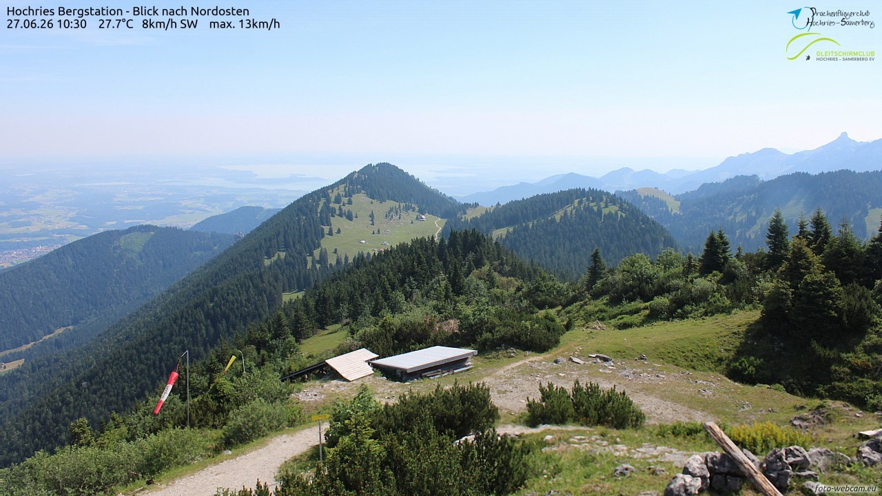 Archived image Webcam Hochries - View to the northeast