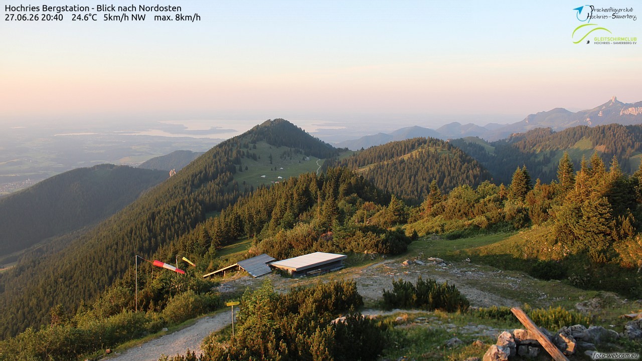 Archived image Webcam Hochries - View to the northeast