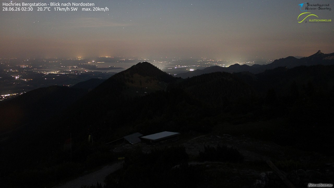 Archived image Webcam Hochries - View to the northeast