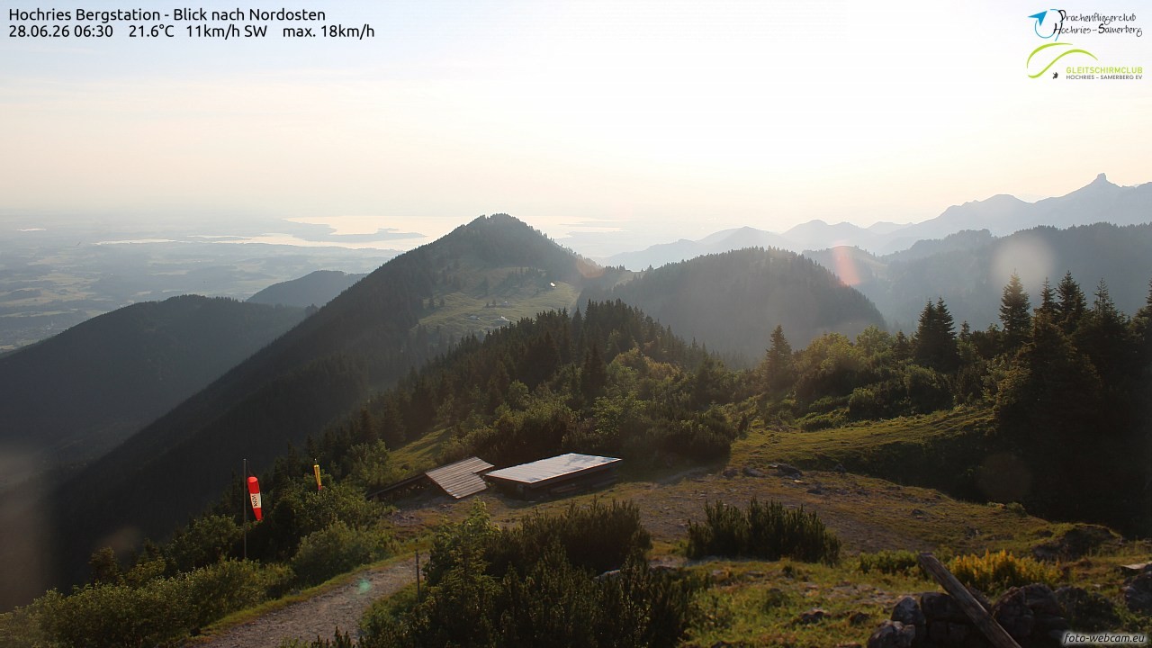 Archived image Webcam Hochries - View to the northeast