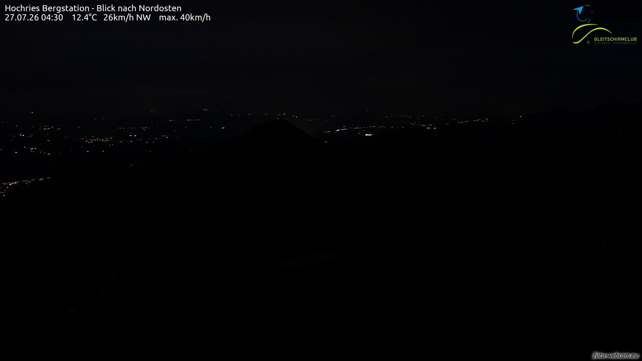 Archived image Webcam Hochries - View to the northeast