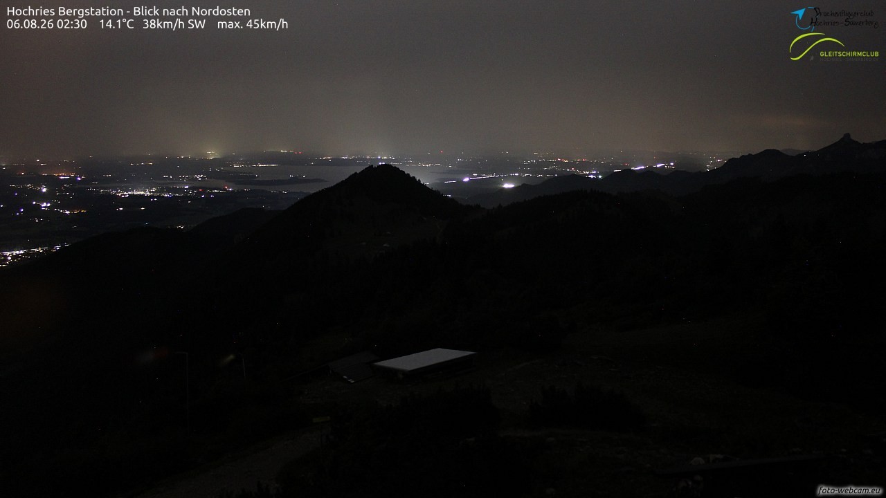 Archived image Webcam Hochries - View to the northeast