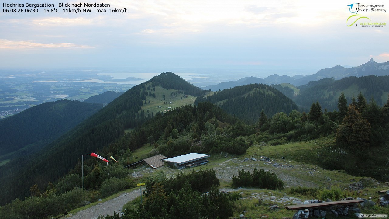 Archived image Webcam Hochries - View to the northeast