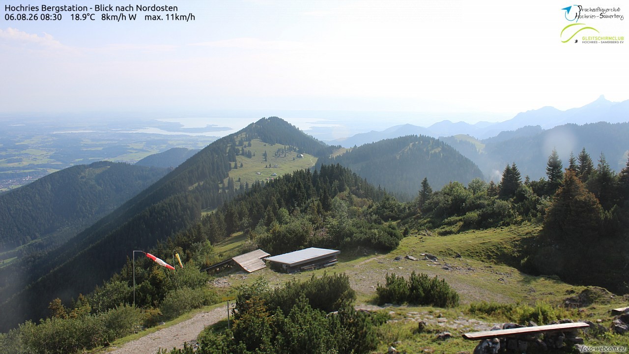 Archived image Webcam Hochries - View to the northeast