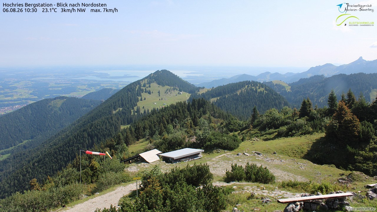 Archived image Webcam Hochries - View to the northeast
