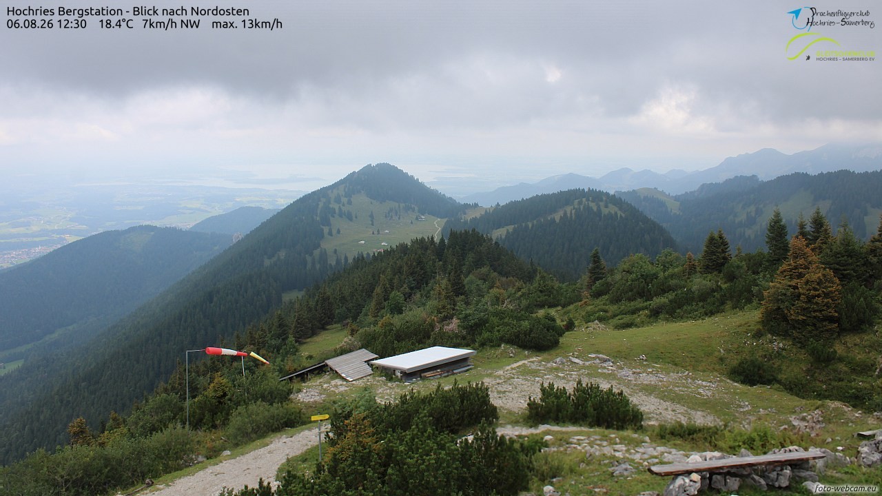 Archived image Webcam Hochries - View to the northeast