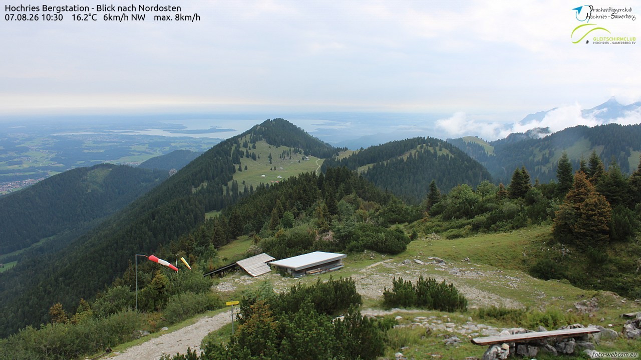Archived image Webcam Hochries - View to the northeast
