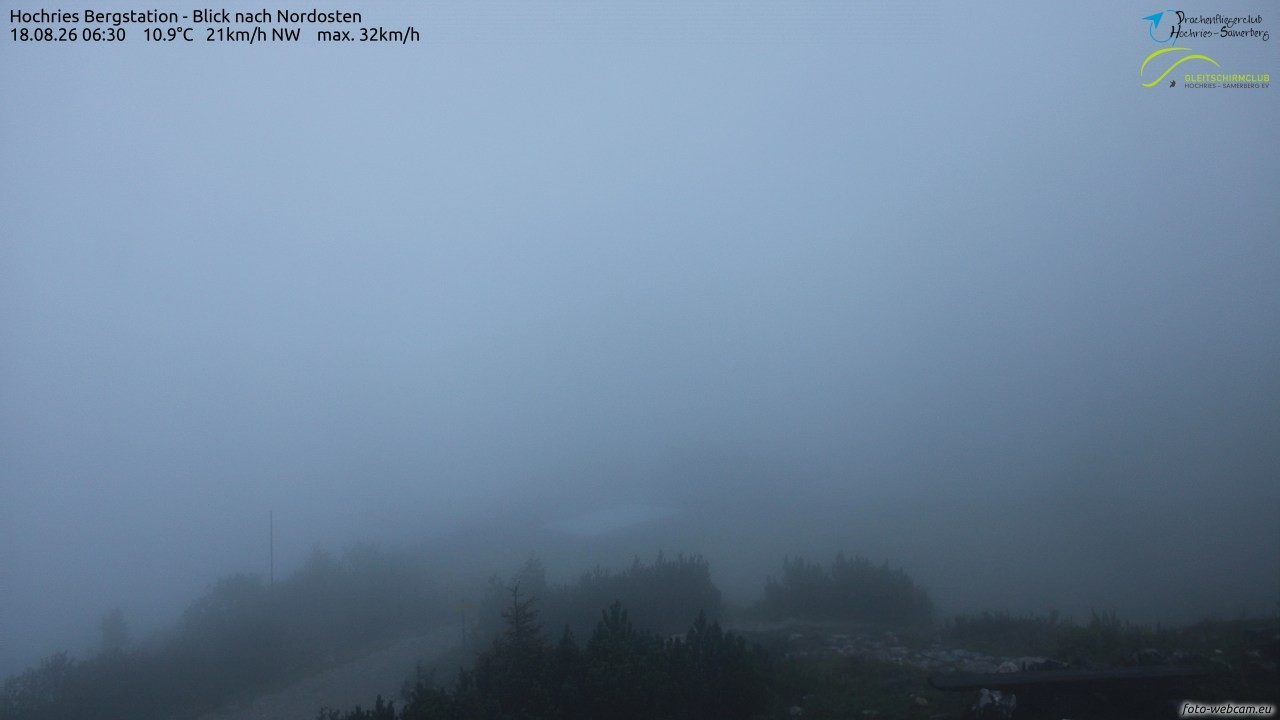 Archived image Webcam Hochries - View to the northeast