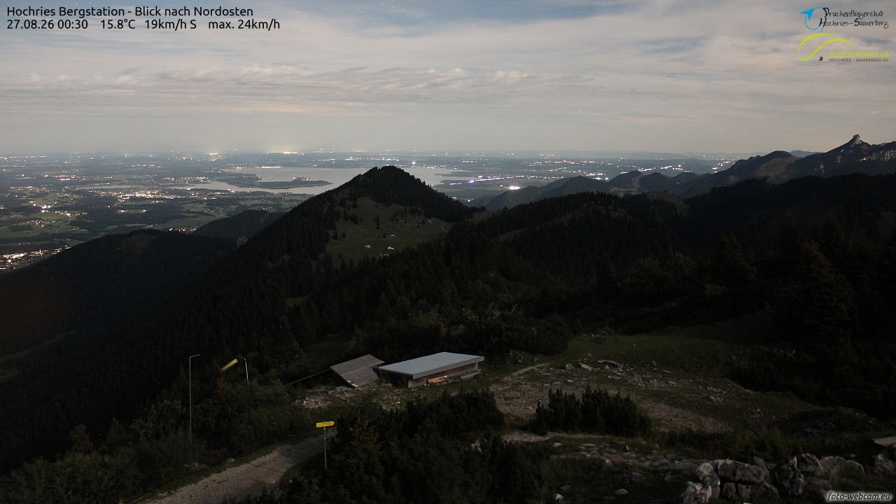 Archived image Webcam Hochries - View to the northeast