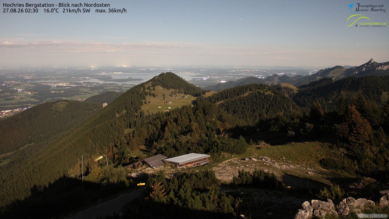 Archived image Webcam Hochries - View to the northeast