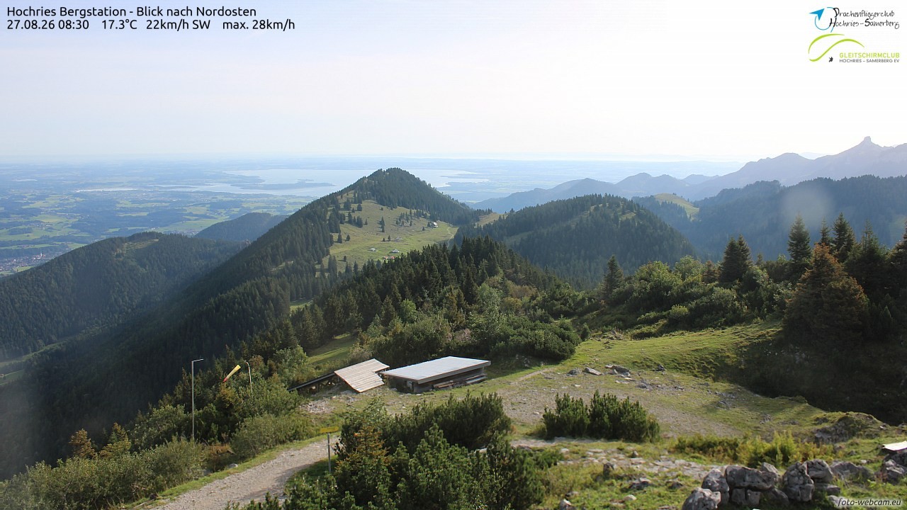 Archived image Webcam Hochries - View to the northeast