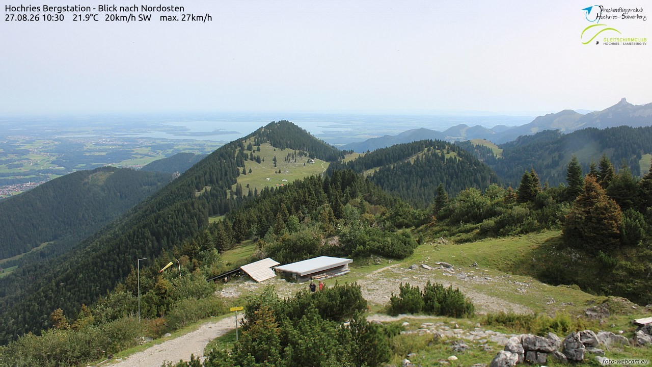 Archived image Webcam Hochries - View to the northeast