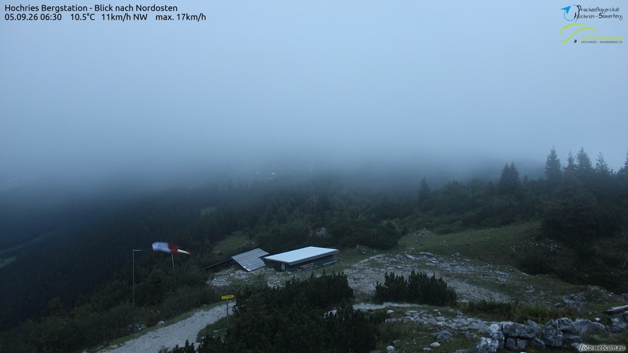 Archived image Webcam Hochries - View to the northeast