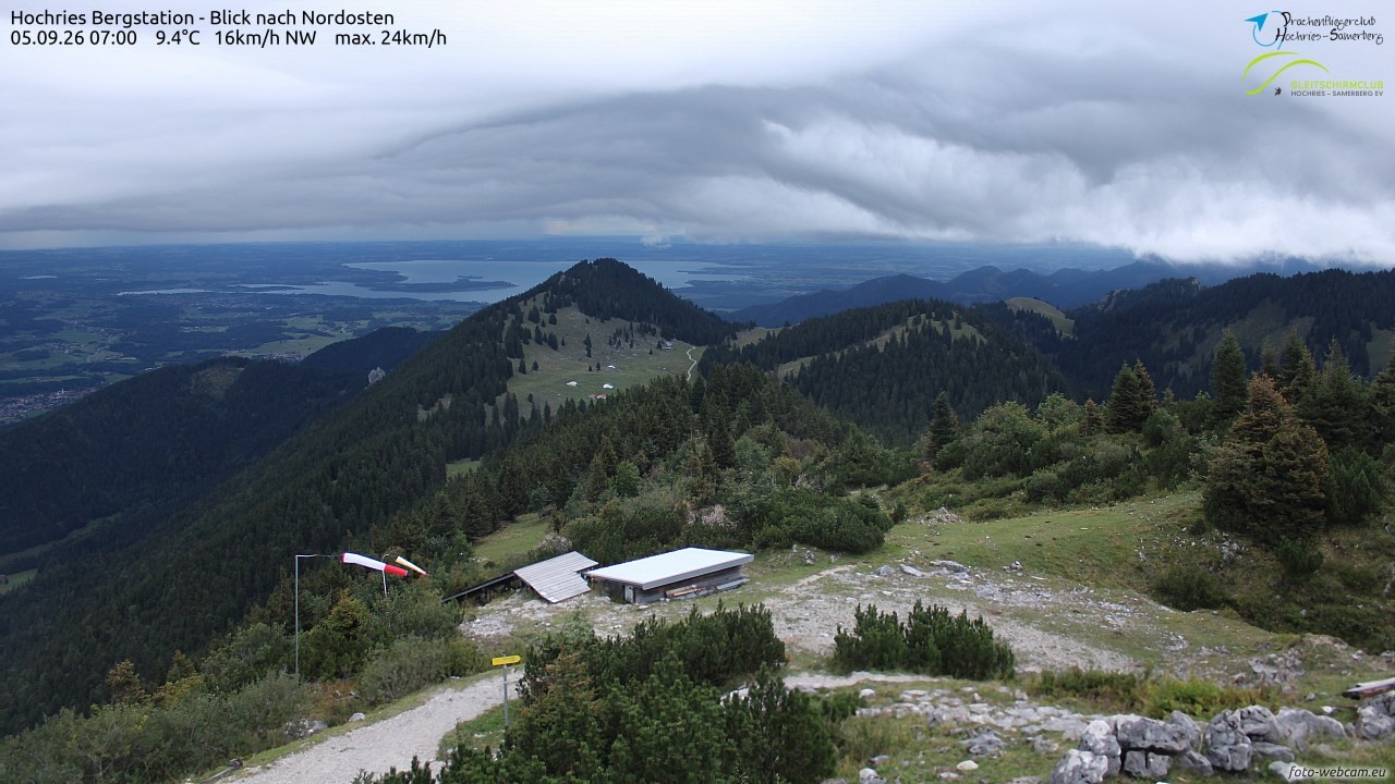 Archived image Webcam Hochries - View to the northeast