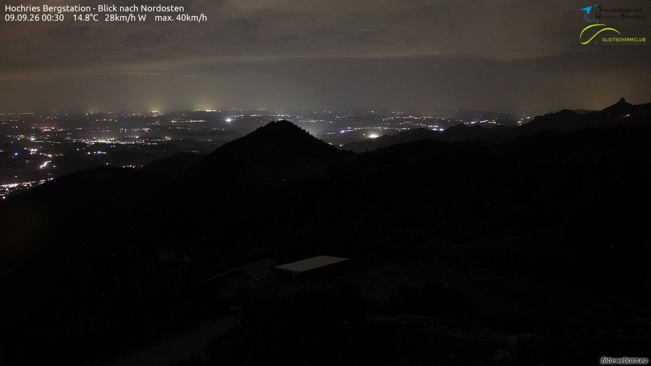 Archived image Webcam Hochries - View to the northeast