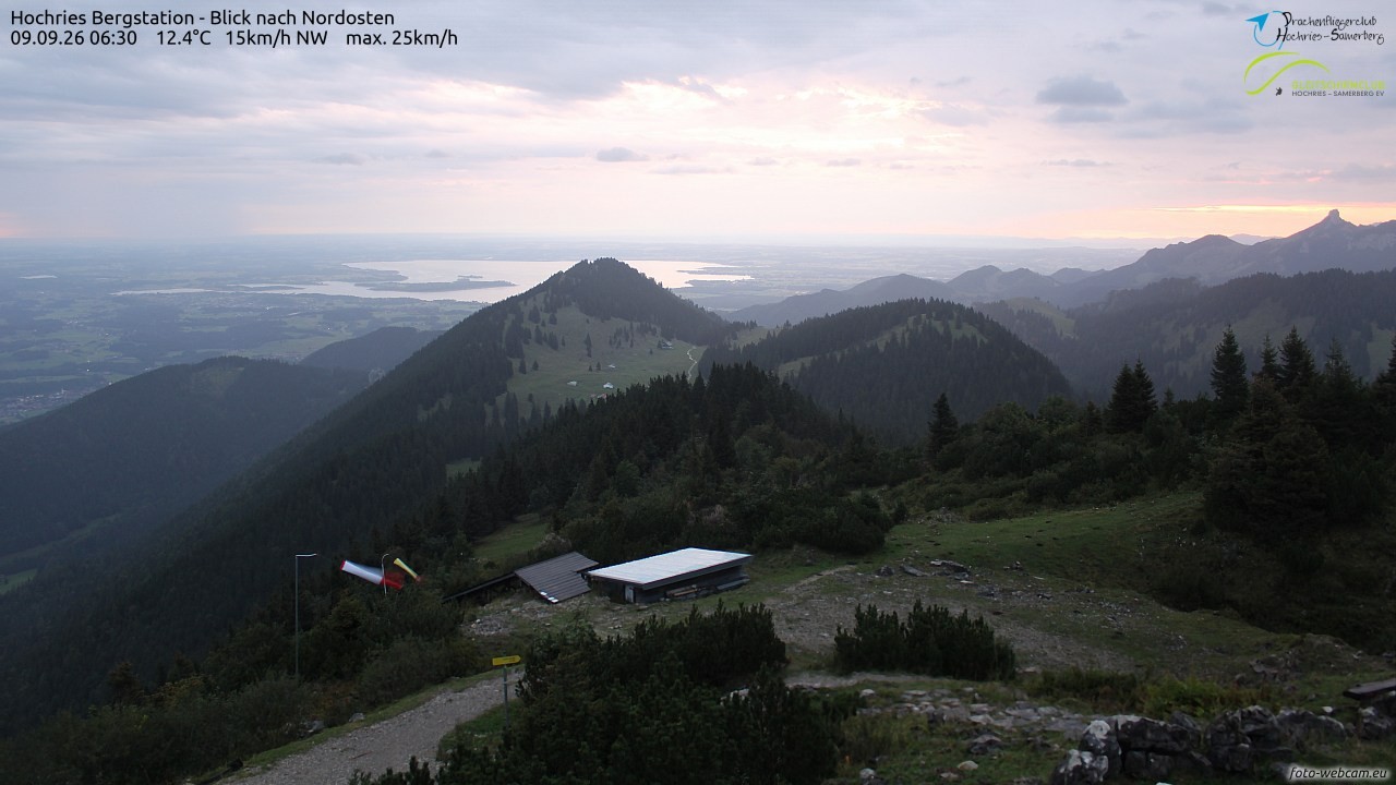 Archived image Webcam Hochries - View to the northeast
