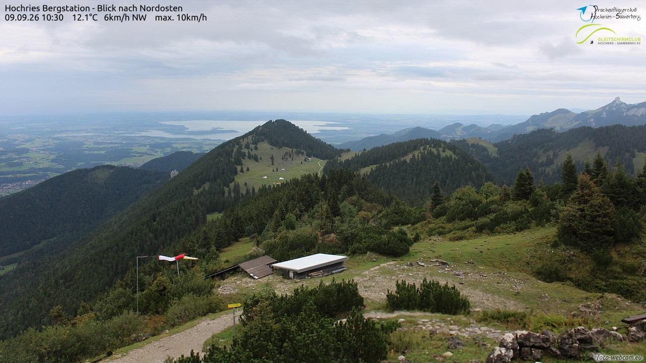 Archived image Webcam Hochries - View to the northeast