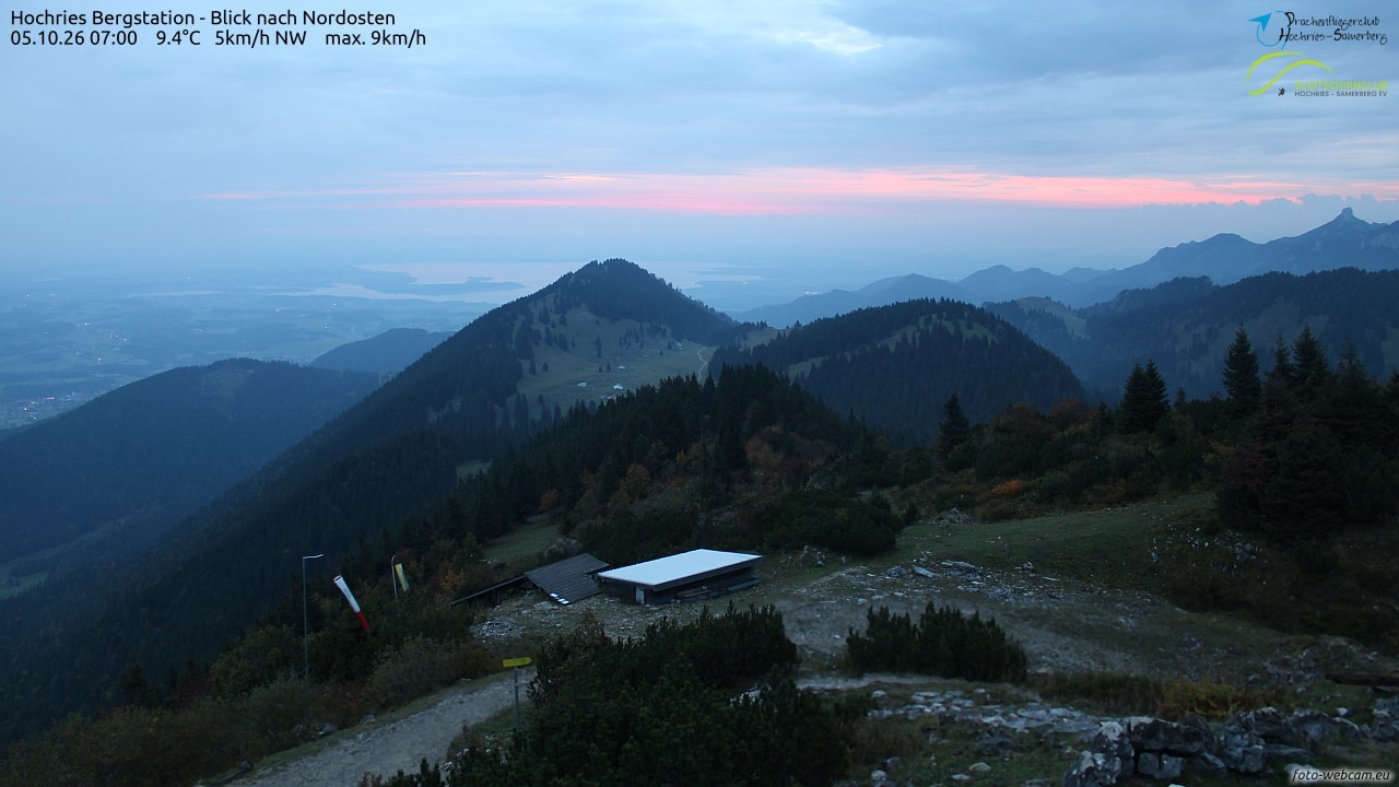 Archived image Webcam Hochries - View to the northeast