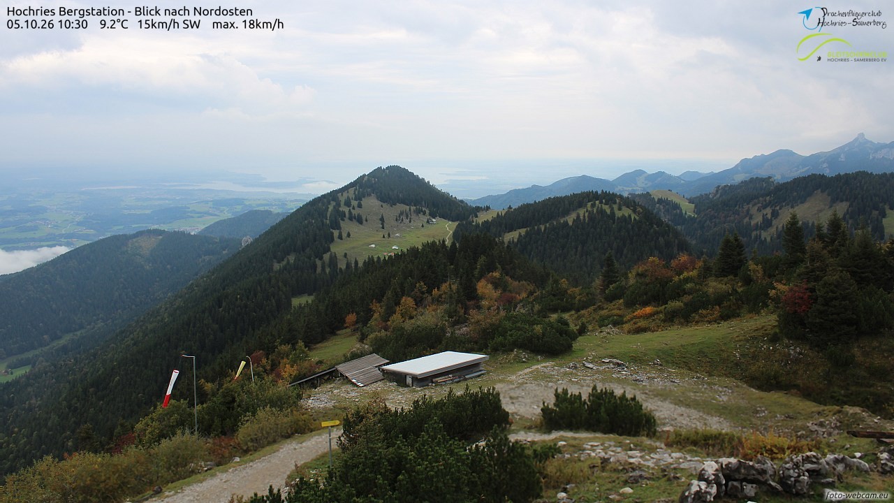 Archived image Webcam Hochries - View to the northeast