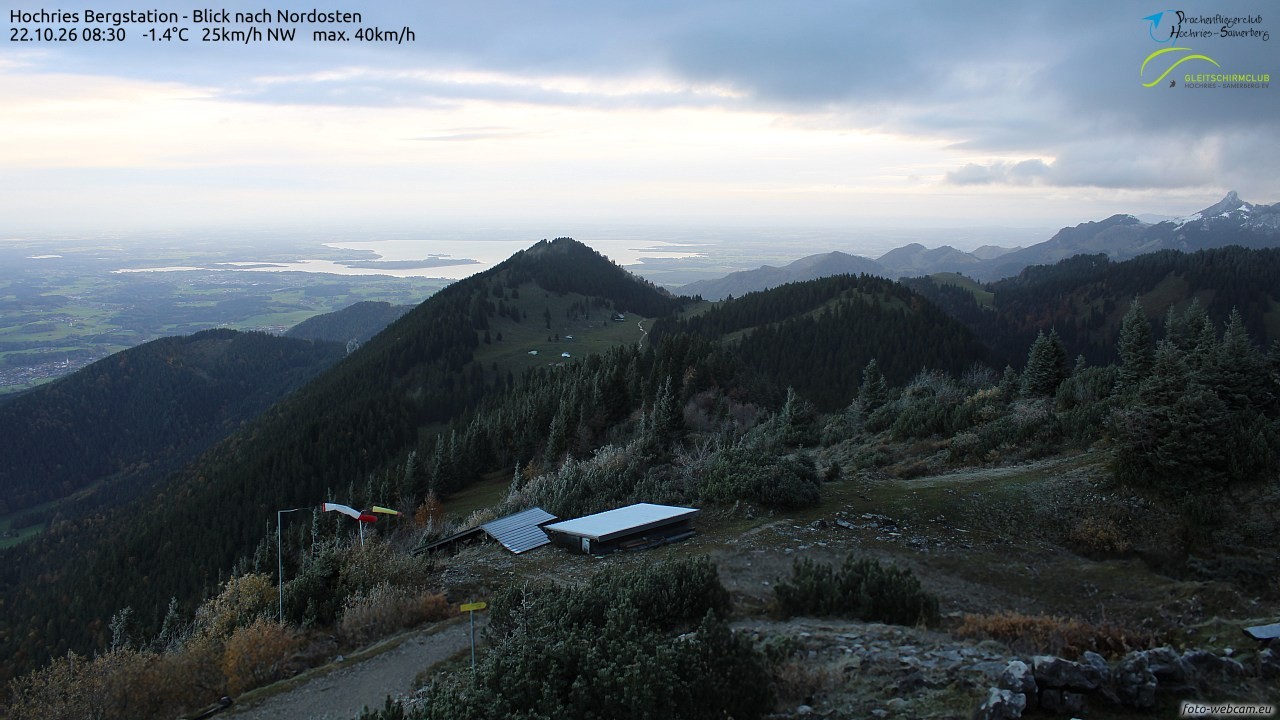 Archived image Webcam Hochries - View to the northeast