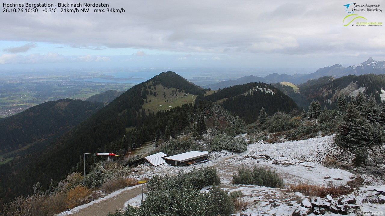 Archived image Webcam Hochries - View to the northeast