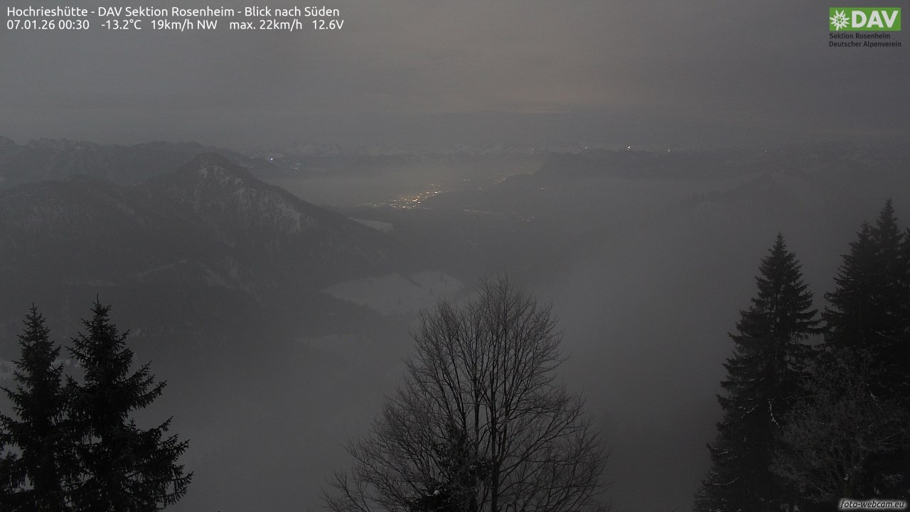 Archiv Foto Webcam Hochries Süd