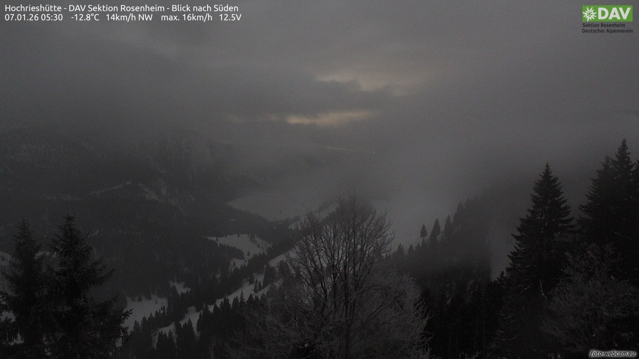 Archiv Foto Webcam Hochries Süd