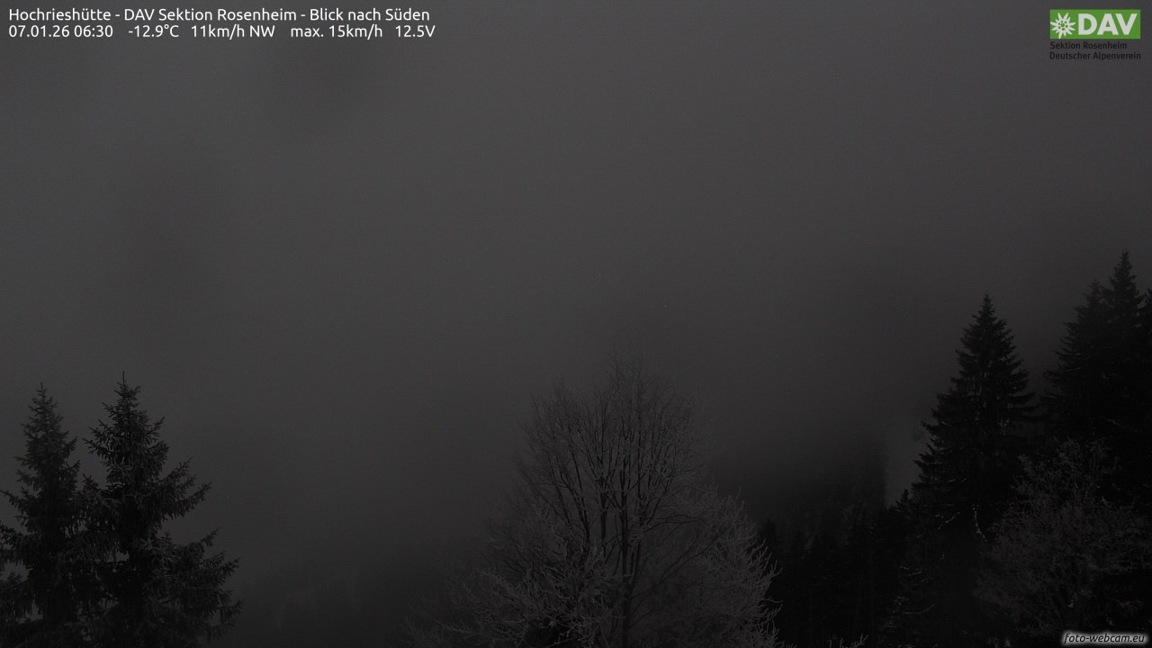 Archiv Foto Webcam Hochries Süd