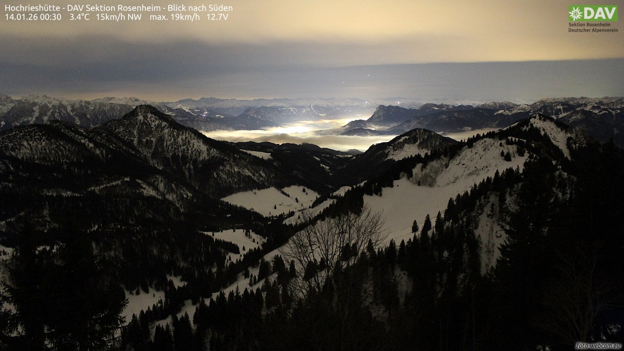 Archiv Foto Webcam Hochries Süd