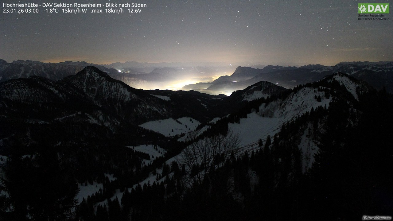 Archiv Foto Webcam Hochries Süd