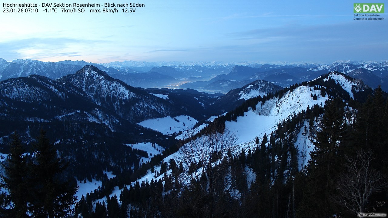 Archiv Foto Webcam Hochries Süd