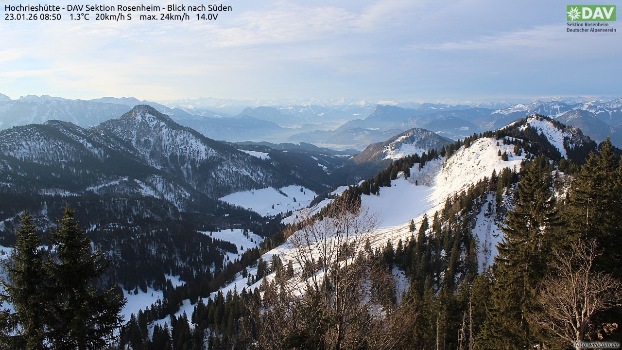 Archiv Foto Webcam Hochries Süd