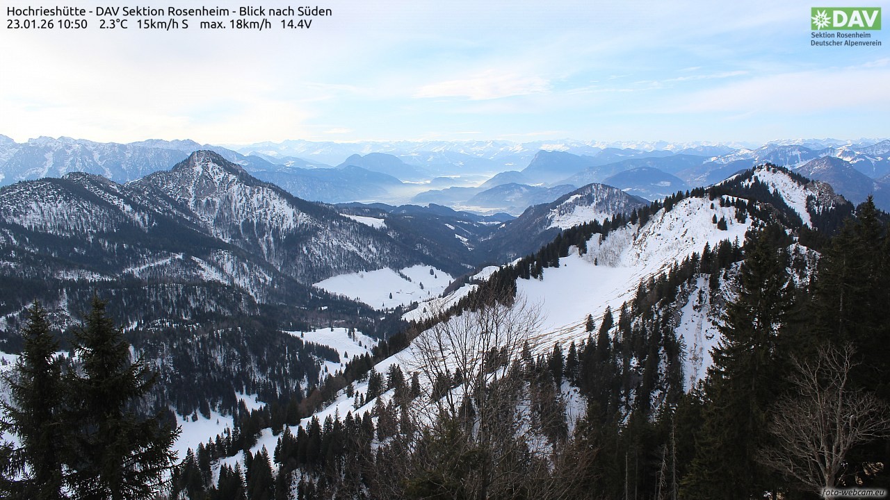 Archiv Foto Webcam Hochries Süd