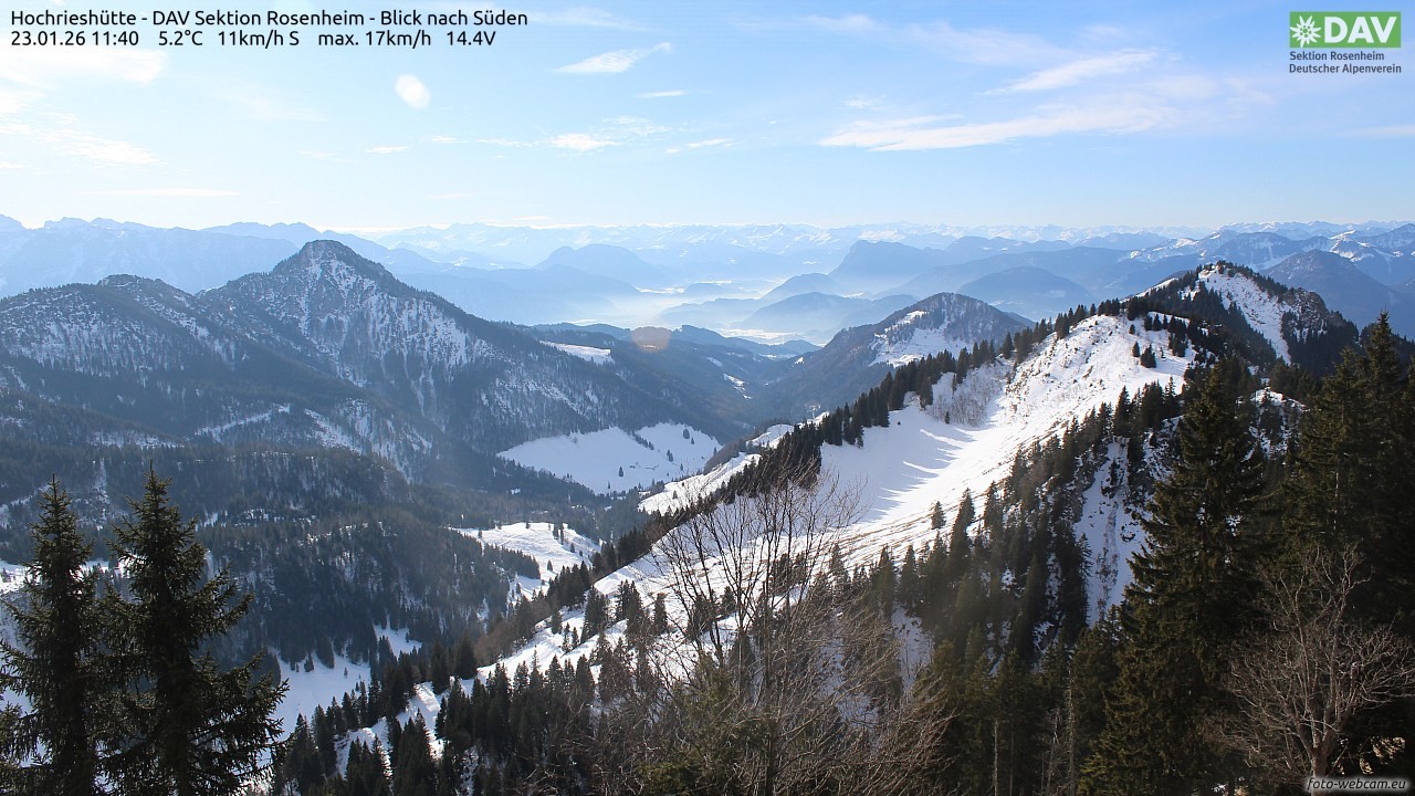 Archiv Foto Webcam Hochries Süd